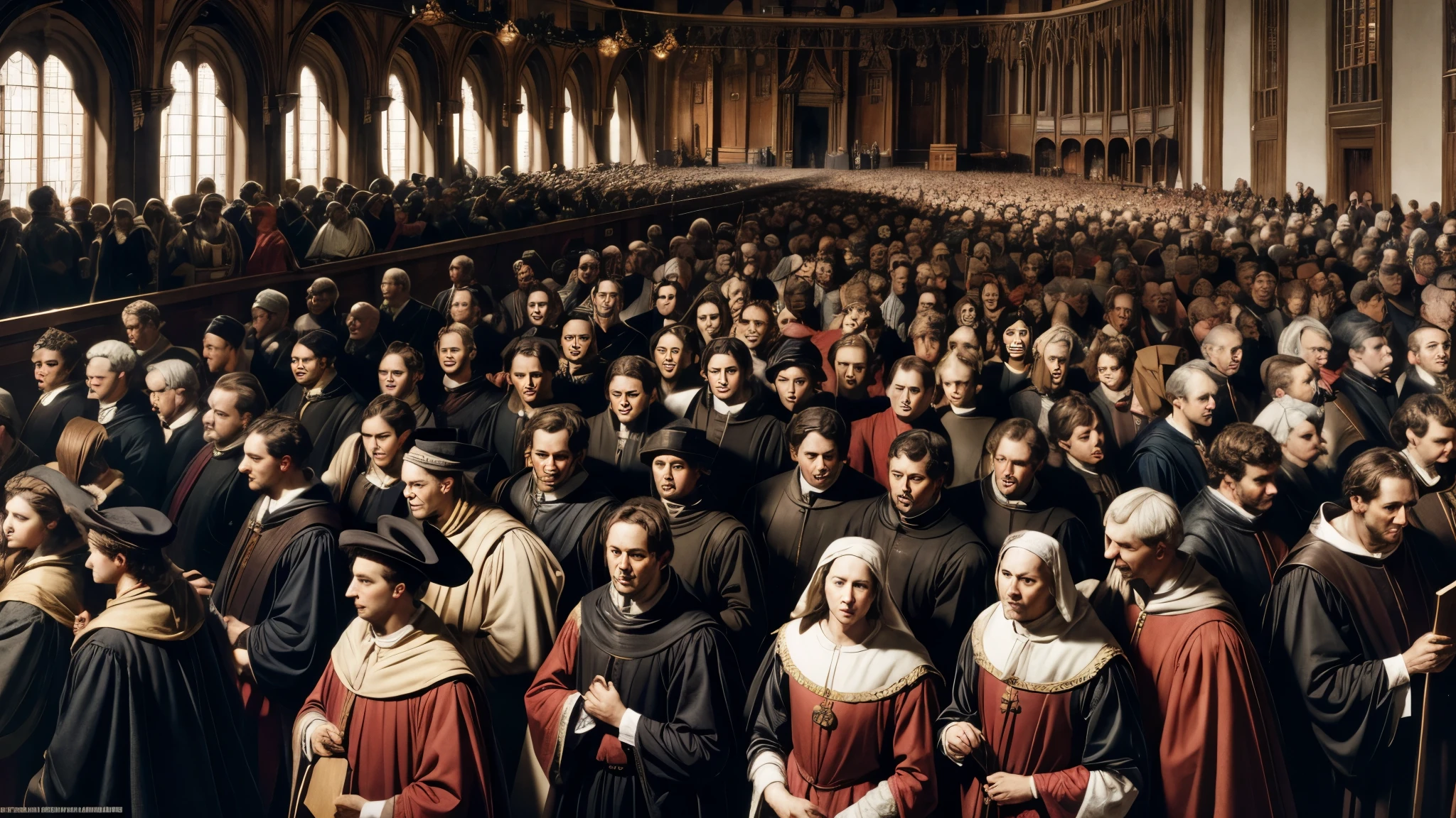 1500s crowd, reformation, marting luther, wallpaper