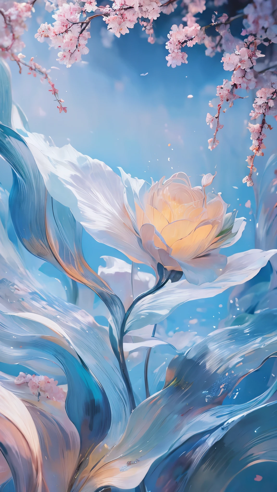 An ancient forest, Extremely refined、High-quality digital presentation, Reach 8K resolution. This work was featured on ArtStation for its sharp focus, Rich lighting changes, As well as a very complex and detailed central composition.. Inspired by artists like Louis van Baarle (Louis), Ilya Kuvshinov, and Studio Ghibli, The style of the website presents a QUOTE KAWAII aesthetic,Soft tones,watercolor.