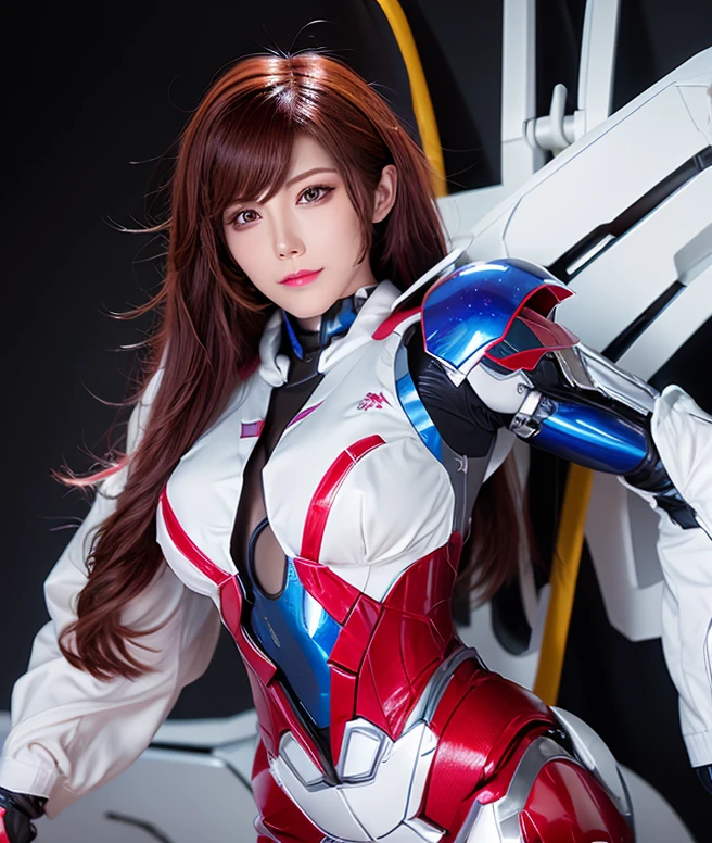 Textured skin, Super Detail, high details, High quality, Best Quality, hight resolution, 1080p, hard disk, Beautiful,(Arcee),beautiful cyborg woman,Mecha Cyborg Girl,Battle Mode,Girl with a Mecha Body,She wears a futuristic Arcee mech,Fulll body Shot