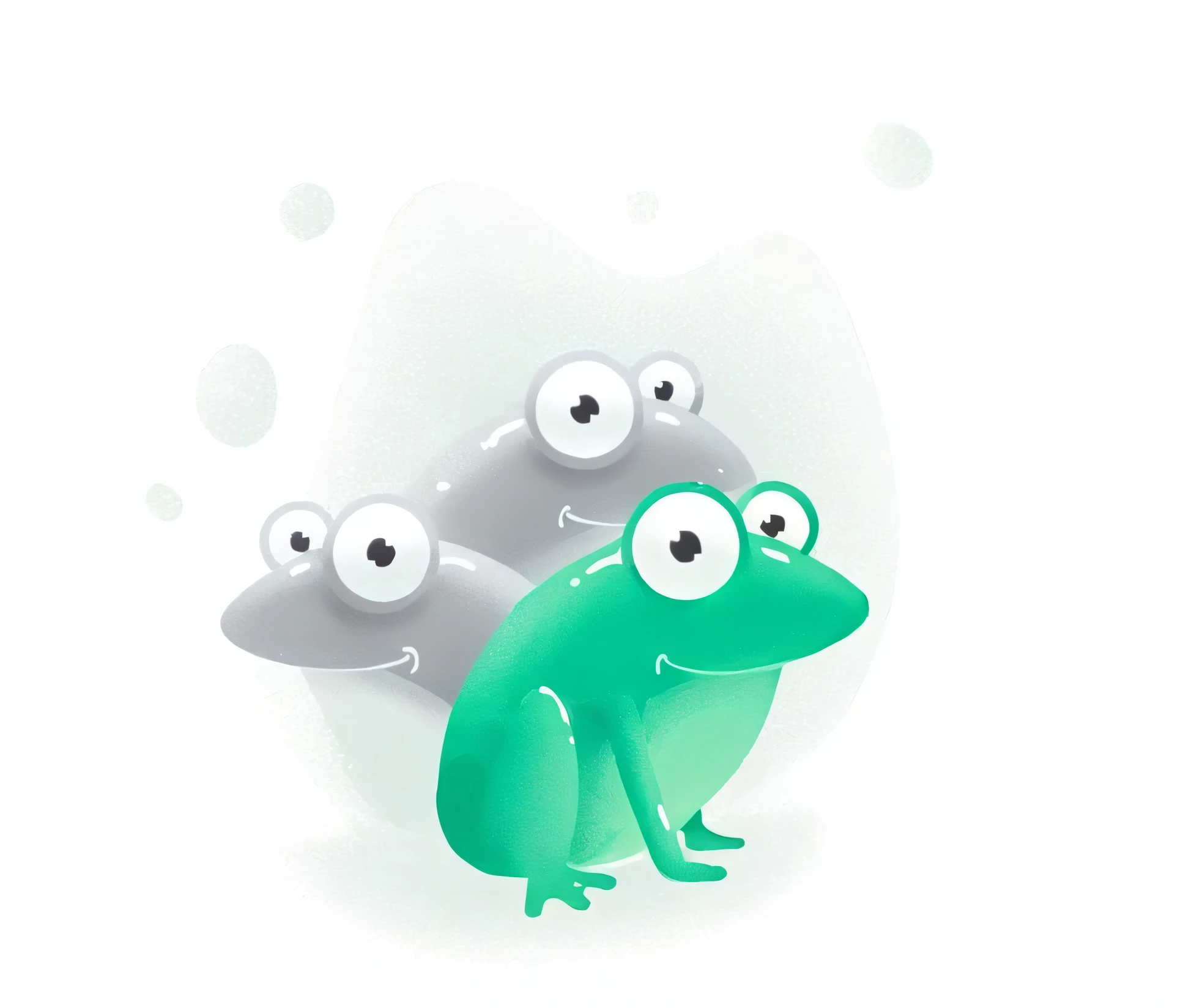 **A graphically hand-drawn cute frog winks, the background is white, a detailed frog holds a cipher, code, lock in one hand. We make one static image to advertise the biprog. Instead of swapping phone numbers, swap code words.