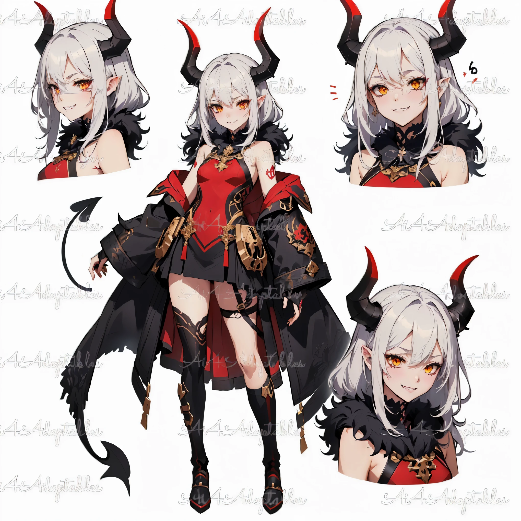 Anime characters with horns and horns on their heads, demon noble role conception, Kurai Mika Devil, Devil anime girl, Ayaka Genshin Impact, Devil Girl, ( ( Character Concept Art ) ), Azur Lane Characters, 官方Character art, Succubus | middle Ages, [ role conception ], Demon&#39;s Souls Concept Art, anime role conception, White Horned Queen Demon, Character art