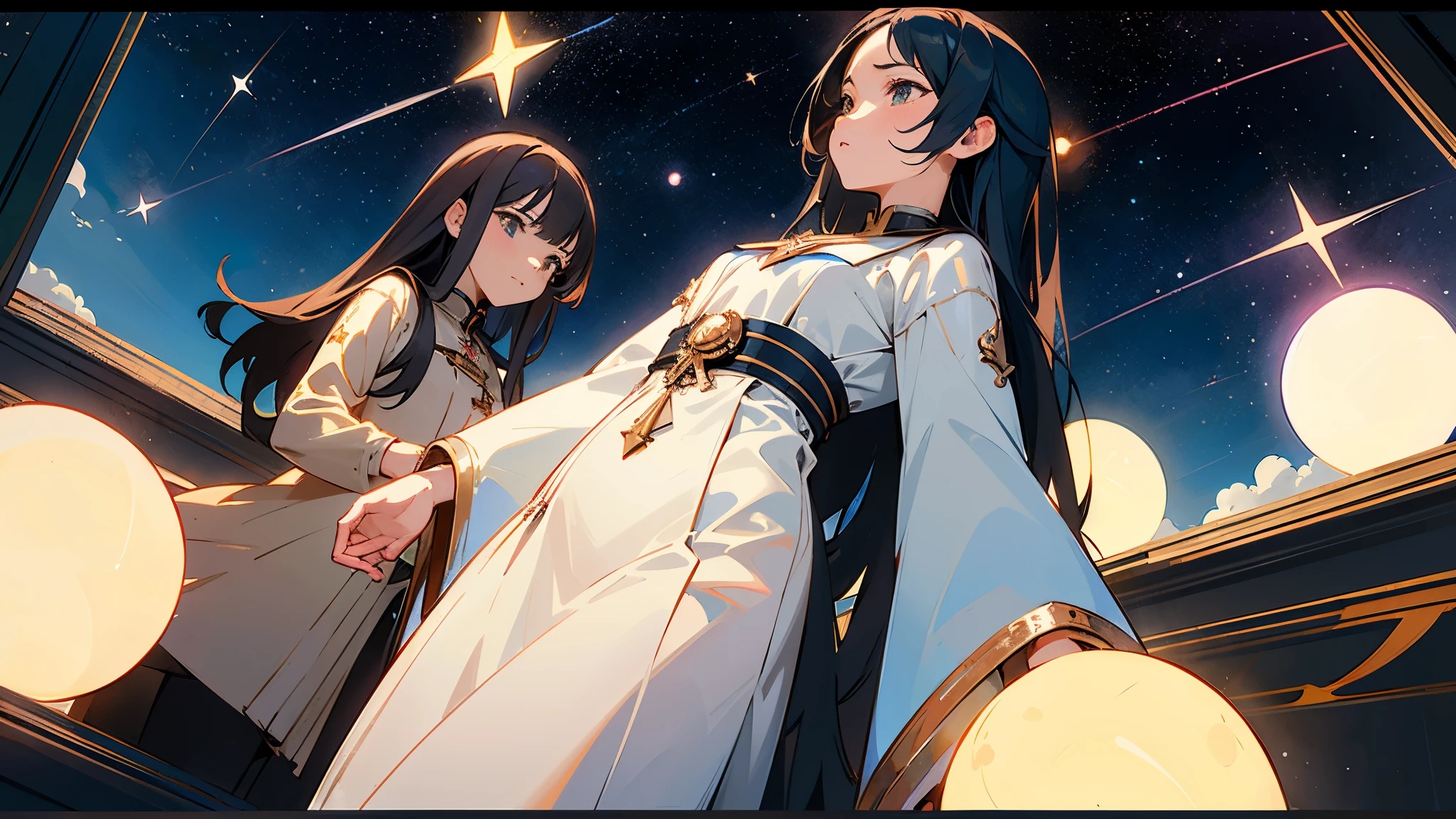 

(masterpiece、Best Quality: 1.2)、Provocative composition、Low - Angle、From below、Look Up、Cinematic Anime、universe、universe、milky way、Cosmos、惑star、star、universe飛行士、whole body、Super detailed、Beautiful Face、Fine grain、Anime clips of three girls floating in great detail、Correct Anatomy、Incredible Absades

