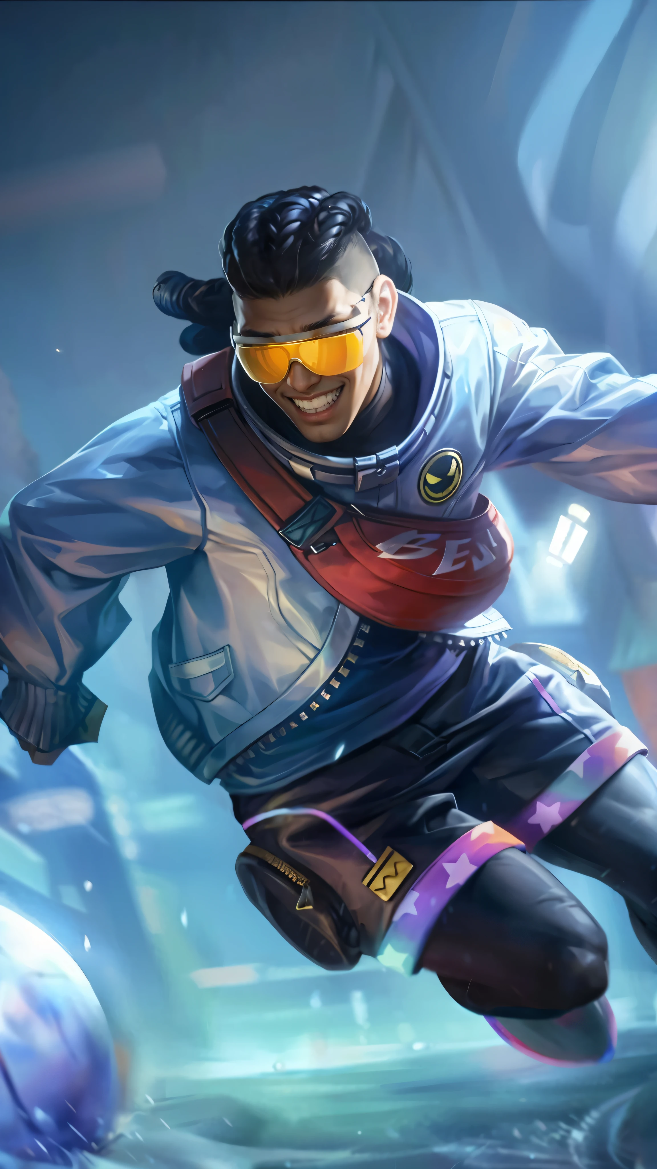 Best quality, masterpiece, detailed skin texture, detailed clothes texture, detailed face, super detail, 8k, intricate detail, 1 boy, The color doesn't change, Muscle guy, 1 guy.