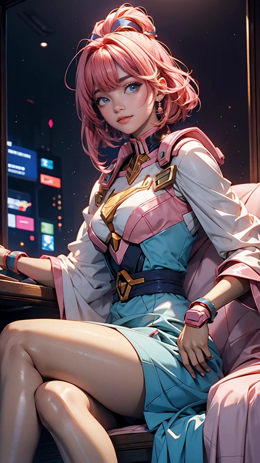Mobile Suit Z Gundam、Haman Khan、Pink Hair、Sauvage