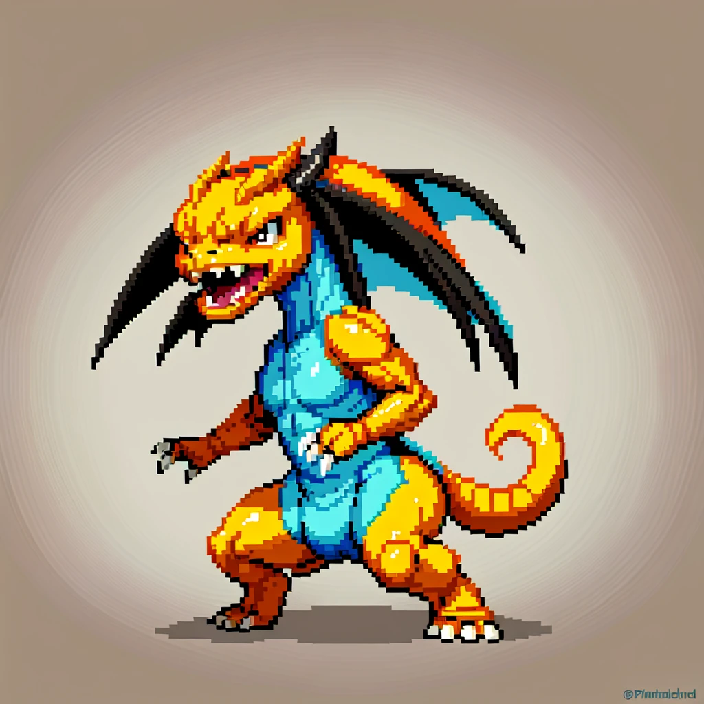 (masterpiece, top quality, best quality), pixel,pixel art,charmander,pokemon,fullbody