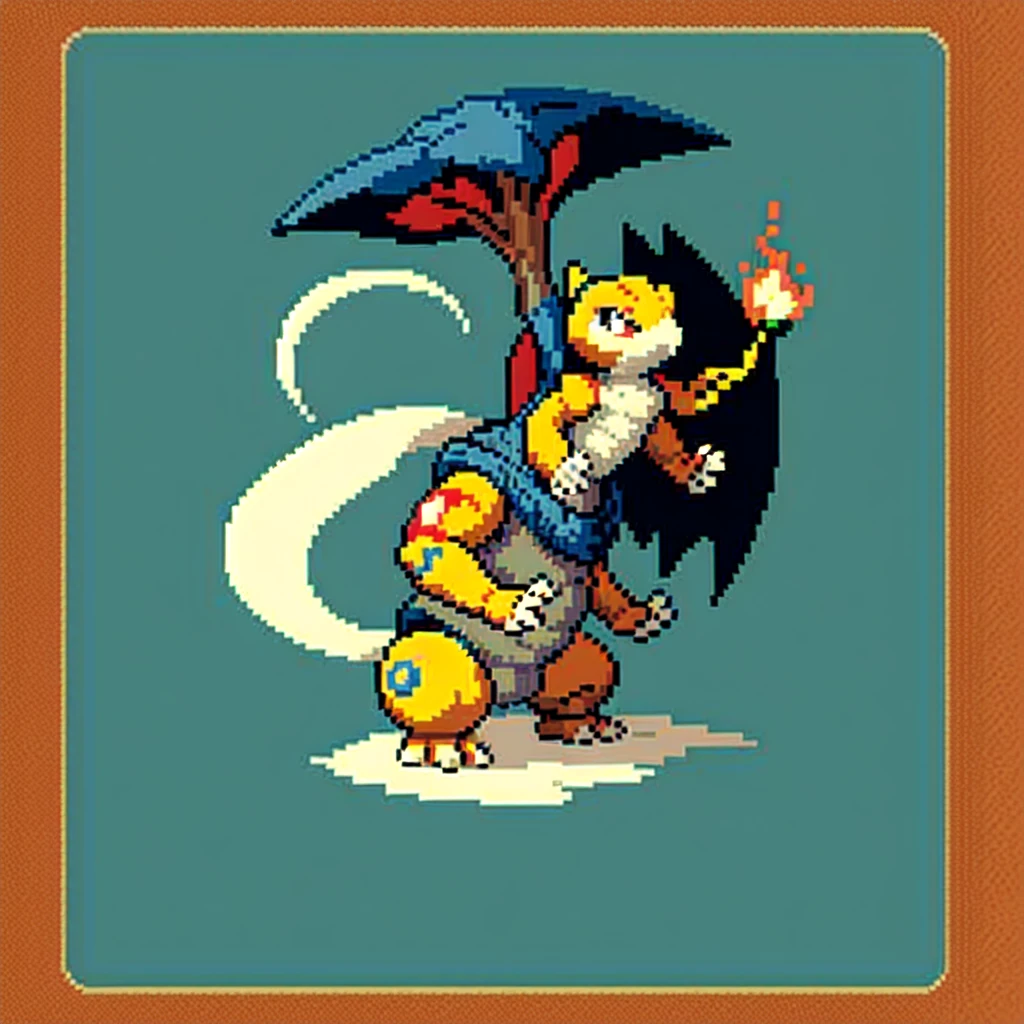 (masterpiece, top quality, best quality), pixel,pixel art,charmander,pokemon,fullbody