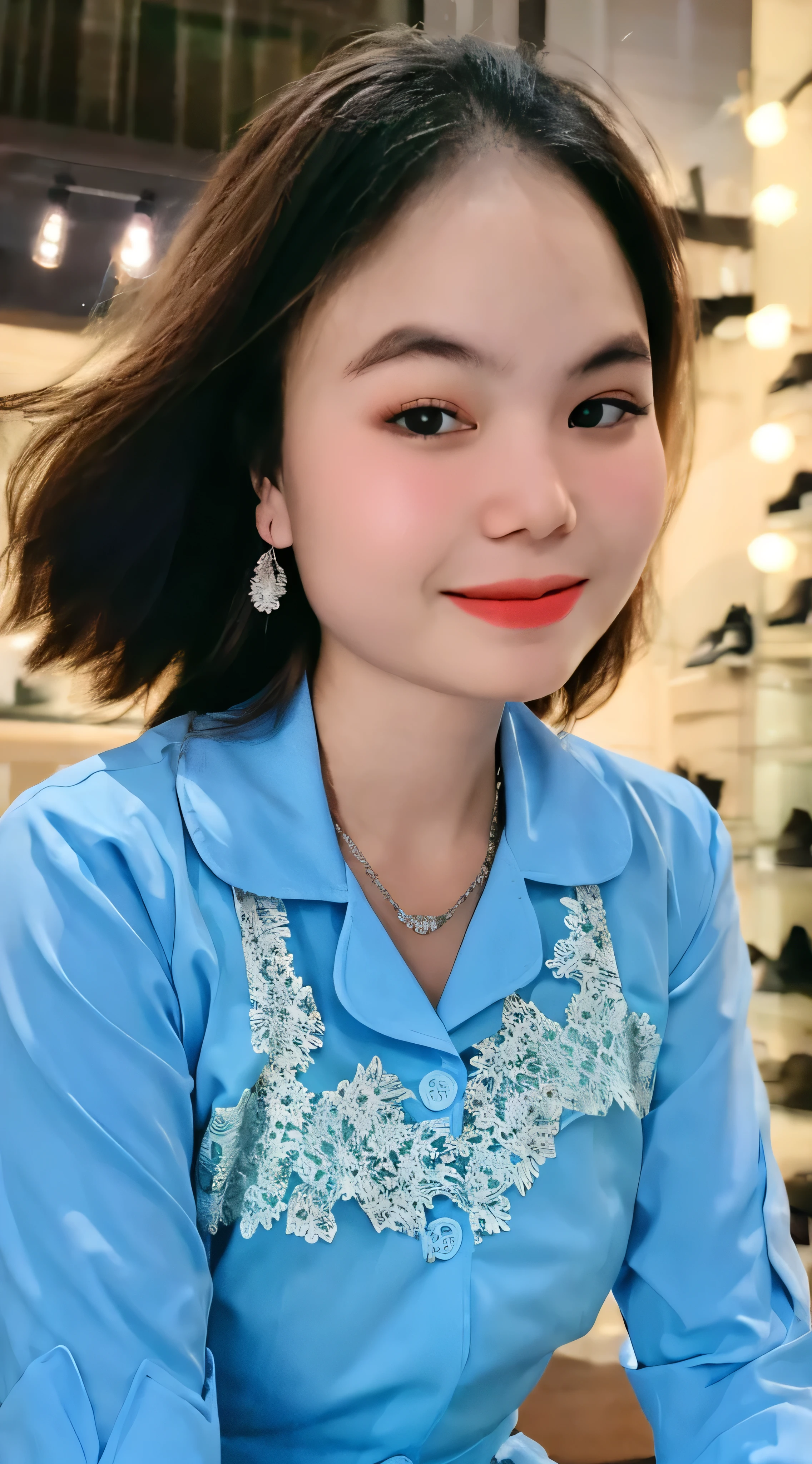 masterpiece, best quality, 8k, raw photo, absurdres, award winning portrait, solo, night, neon, violaceaess, gardeniass, delicate girl, full body, DSLR, looking at viewer, candid, sophisticated, smile, thin arms, professional lighting, film grain, chromatic aberration, (detailed eyes and face:1.0), (bokeh:1.1), lace camisole top, mini skirt
