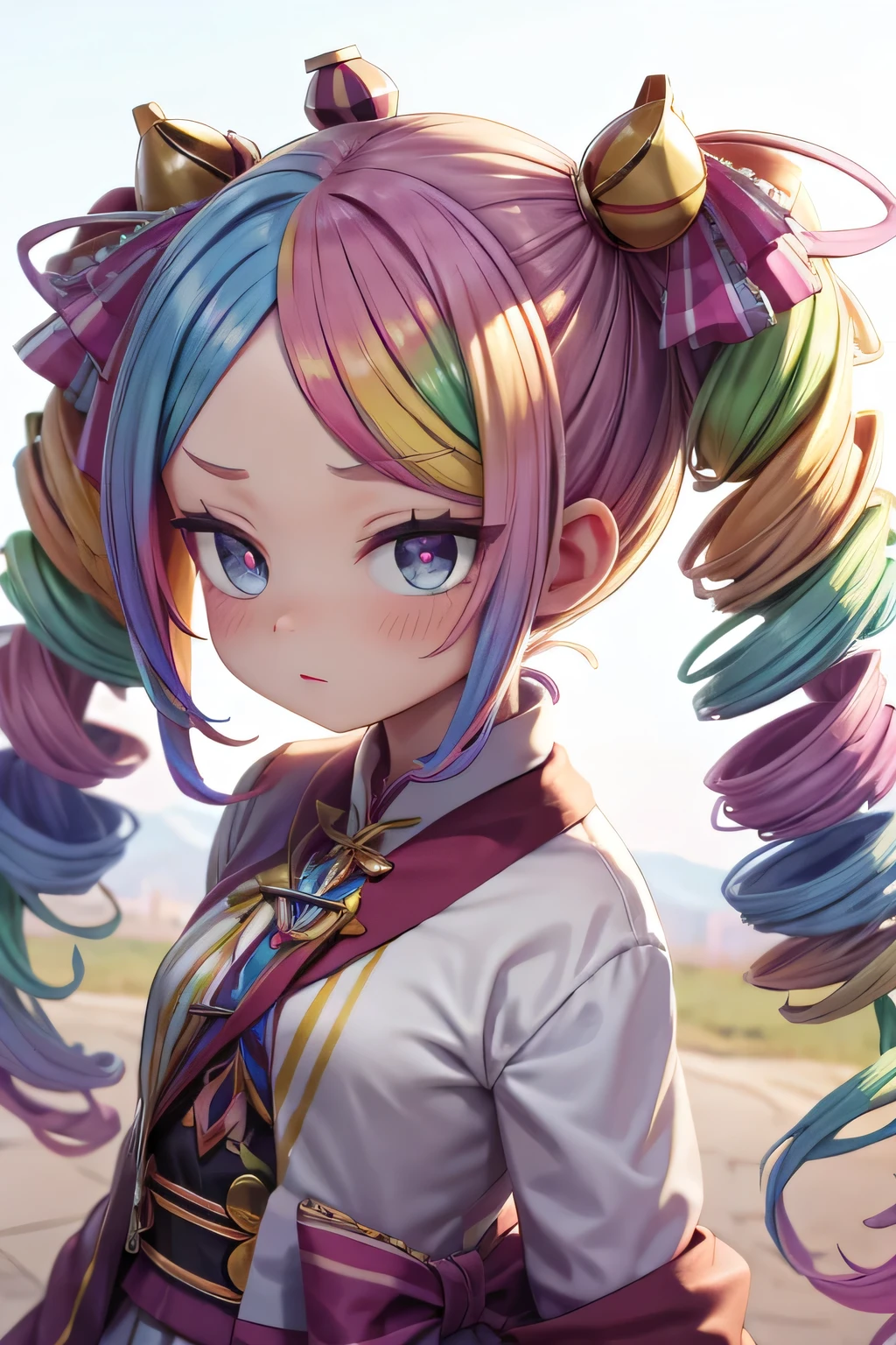 rainbow hairstyle, rainbow hair