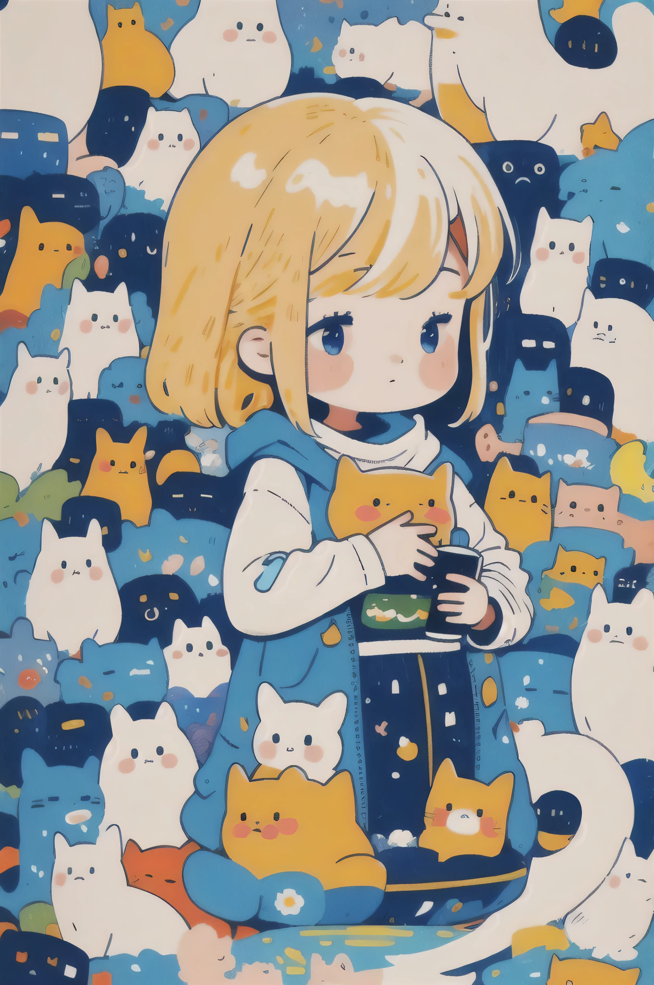 masterpiece, best quality, ultra high res, beautiful, visually stunning, elegant, incredible details, award-winning art, c1b1, chibi, cute style,