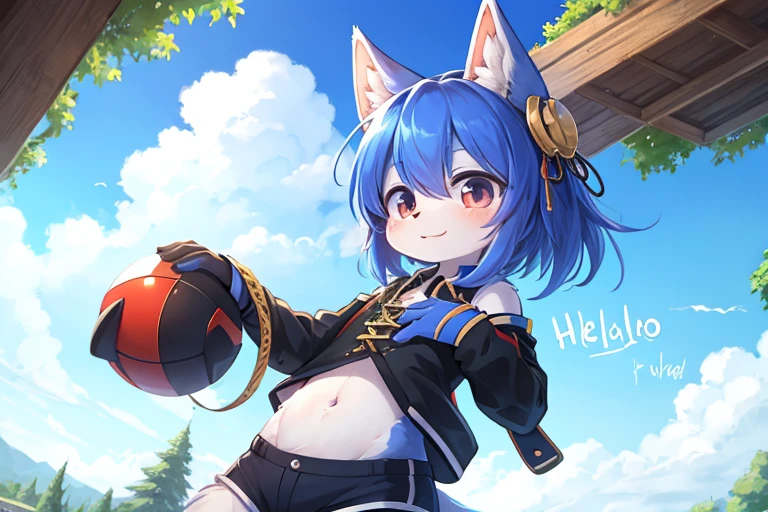 type "hello world"