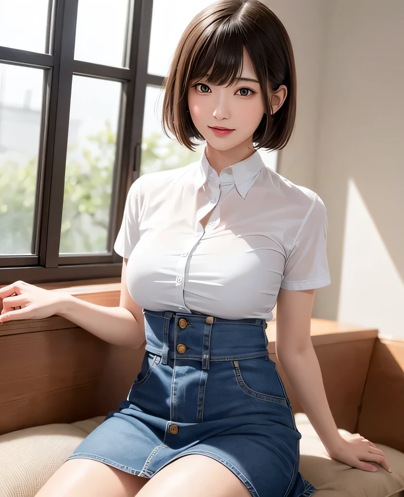 (masterpiece、highest quality:1.2、High definition), Surreal school girl, solo, One Girl, yukinoshita yukino, (Glowing Skin、Wet skin:1.2), Sweat, She is smiling so happily, Watch your audience closely, On all fours,, Thighs Thighs Thighs Thighs, afternoon, Classroom Surreal school girl、Very tall woman、Short hair with neat bangs 46 points,,,,,,,、Long neck、Listen carefully、Spread your arms、Big ample breasts、Clear double eyelids、Big eyes、A very cute face with a golden ratio,、The beauty of the golden ratio、Perfect Anatomy、Perfect and exquisite body、Shut your mouth.、Smile really happily、Spread your arms、small nipples、nsfw,