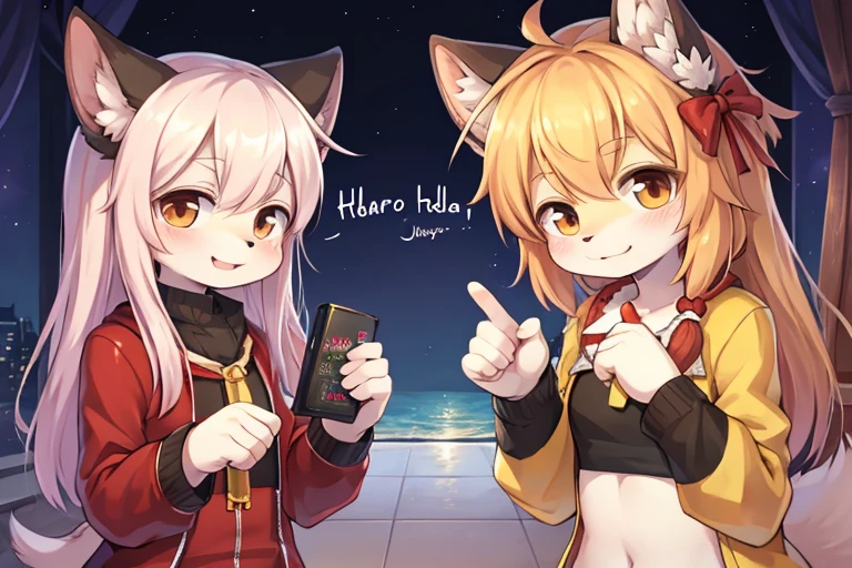 type "hello world"