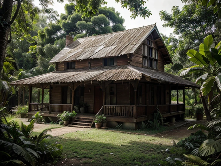 Old house in jungle