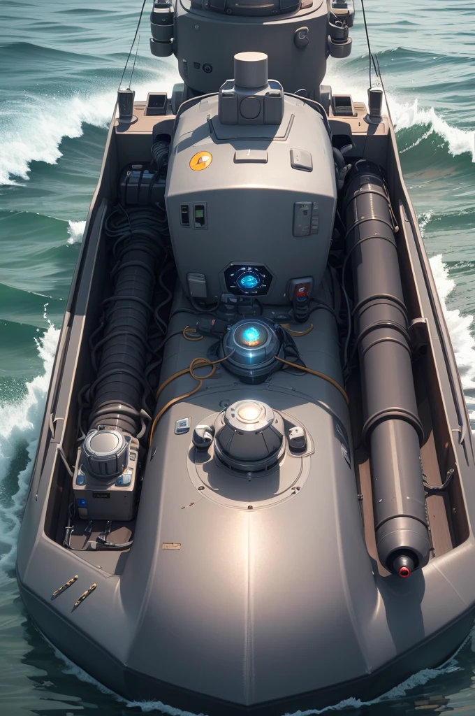 The chest reactor was changed to a Mk 48 reduced torpedo、Sonar in both hands、
Back mounted radar。
Upgraded to transform into a lifeboat