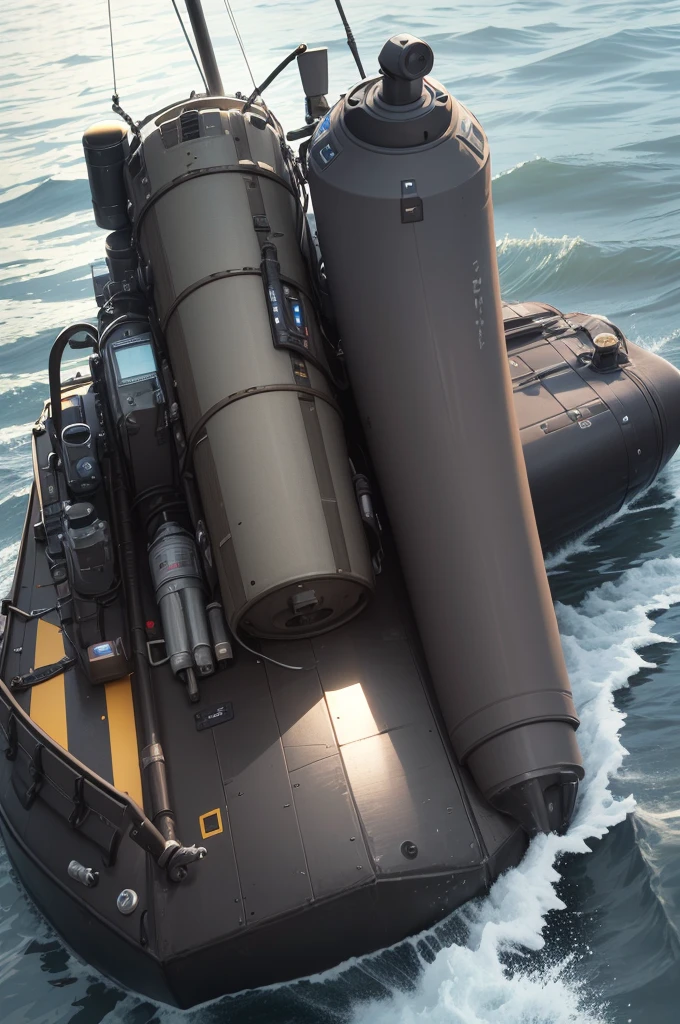 The chest reactor was changed to a Mk 48 reduced torpedo、Sonar in both hands、
Back mounted radar。
Upgraded to transform into a lifeboat