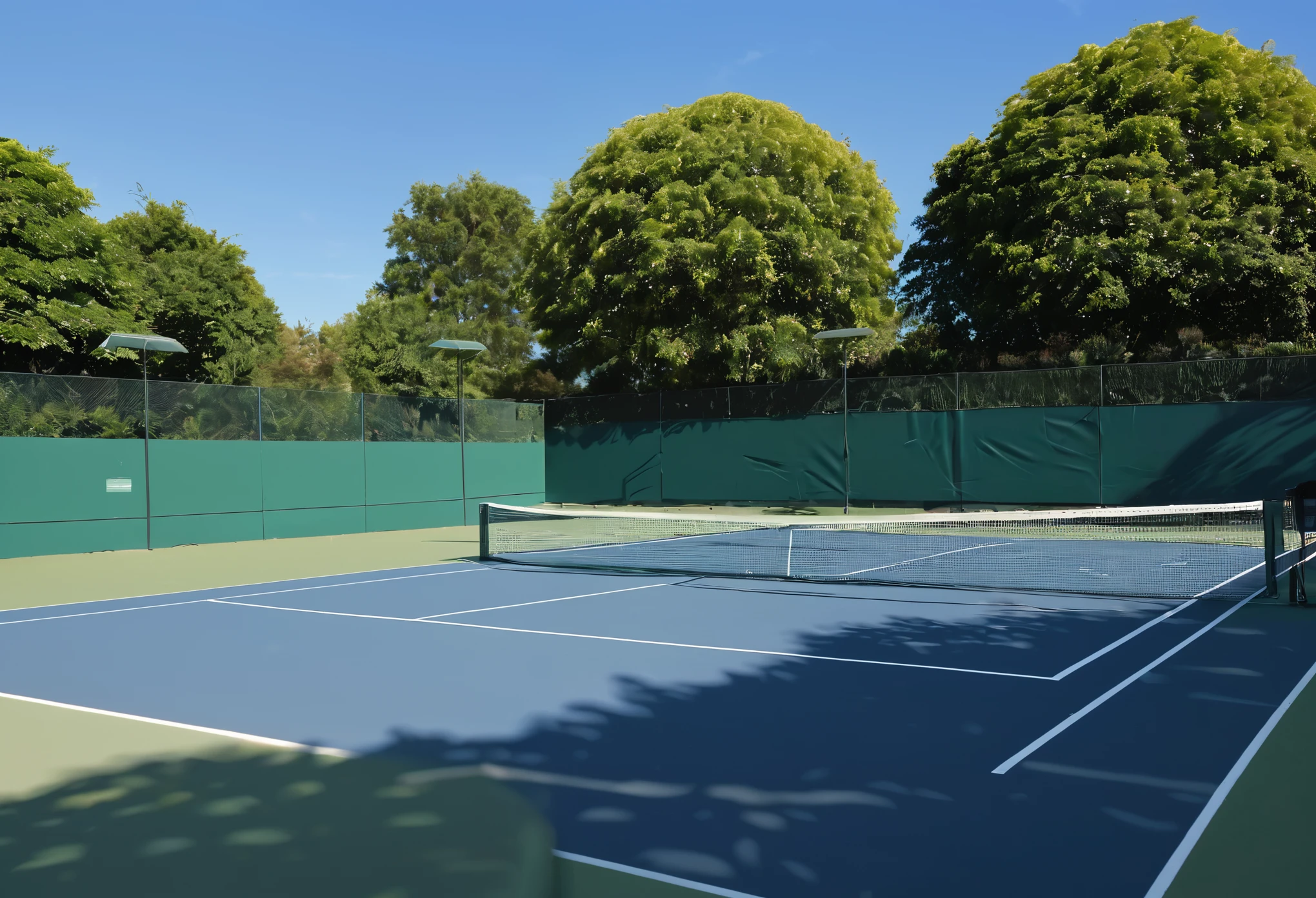 aesthetic tennis court background