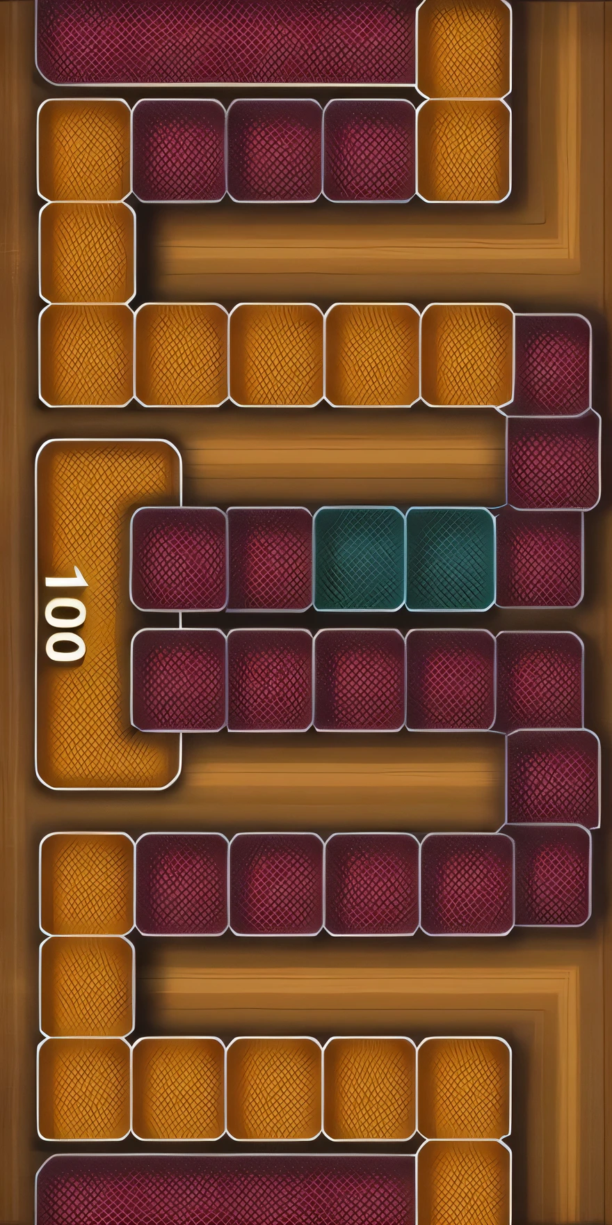 Board games top view。The grid is like that of the Game of Life.