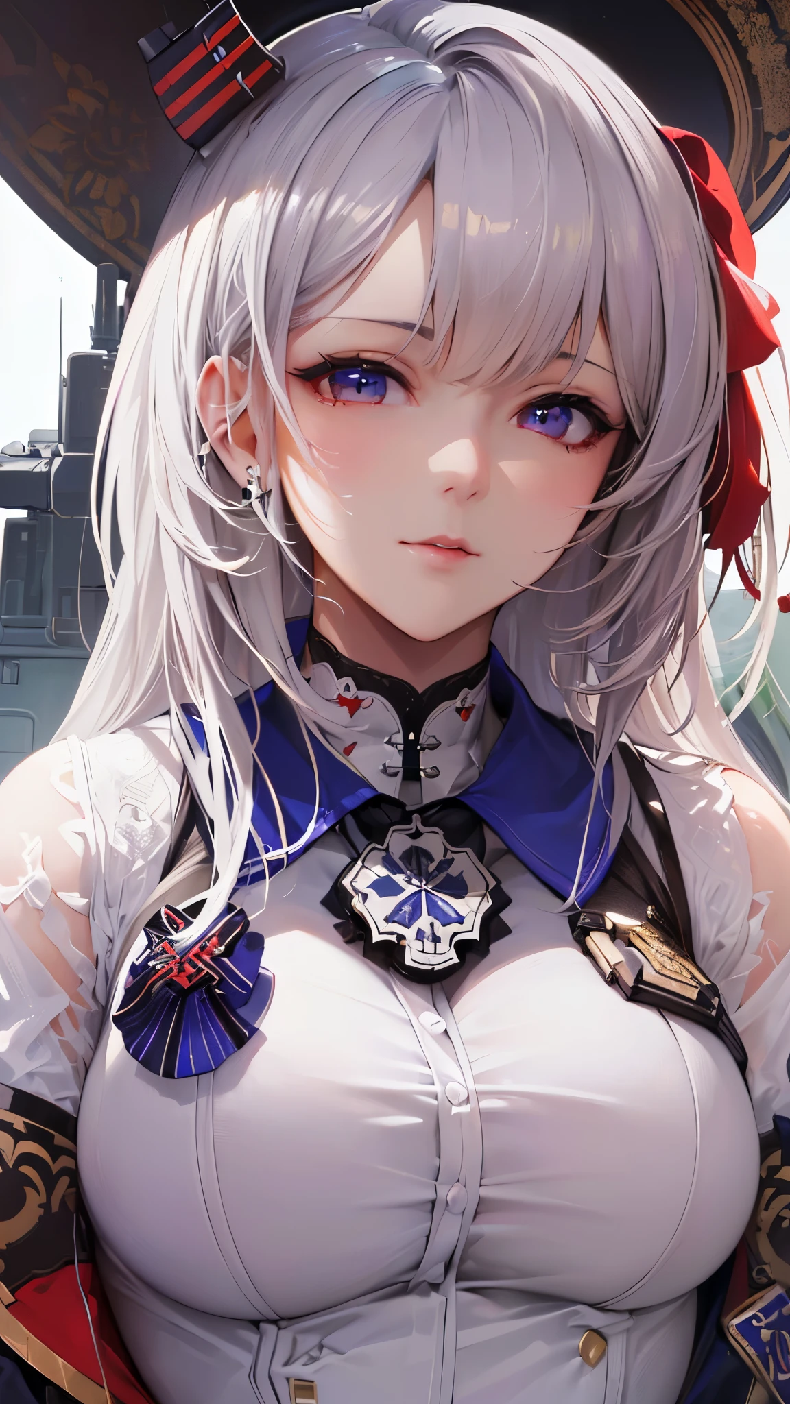 (((masterpiece))), (((High resolution))), (((8K quality))), (((perfect face))), (((Esex-AzurLane))), (((shirt))), (((high resolution face))), (((top quality eyes))), (((detailed face))), (((detailed texture))), look at the camera, big tits