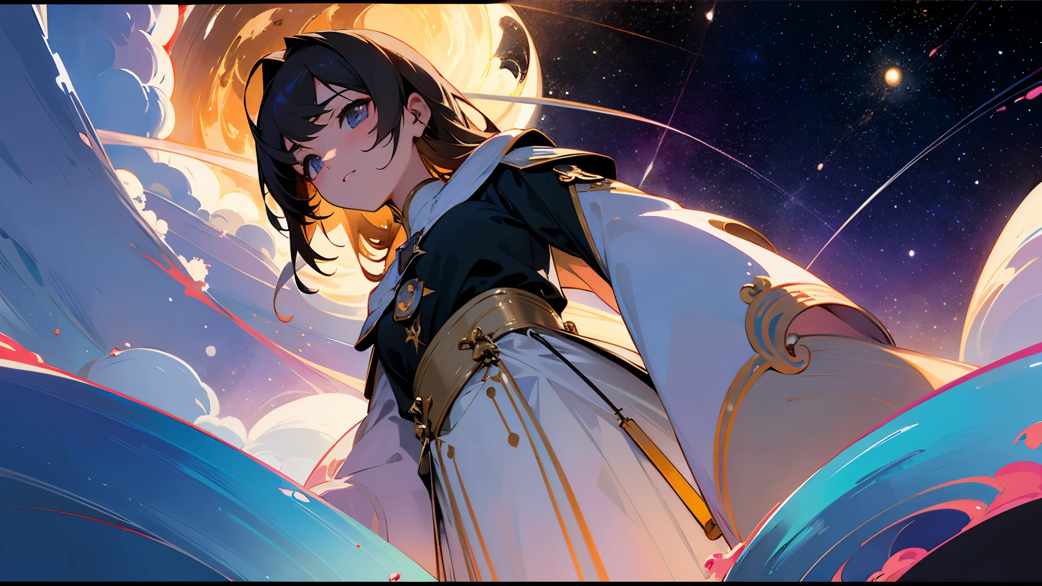 

(masterpiece、Best Quality: 1.2)、Provocative composition、Low - Angle、From below、Look Up、Cinematic Anime、universe、universe、milky way、Cosmos、惑star、star、universe飛行士、whole body、Super detailed、Beautiful Face、Fine grain、Anime clips of three girls floating in great detail、Correct Anatomy、Incredible Absades

