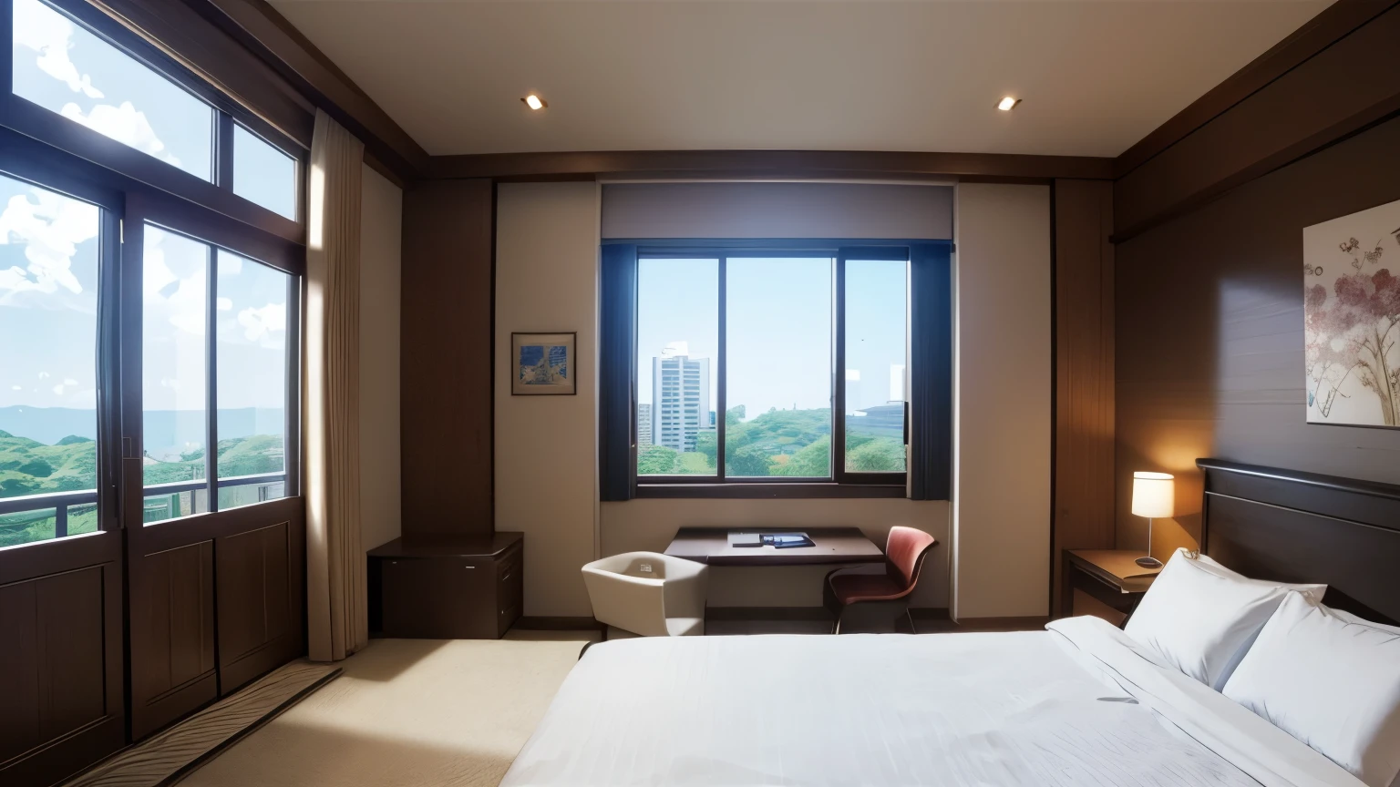 masterpiece, highest quality, High resolution，Anime Style、room、window