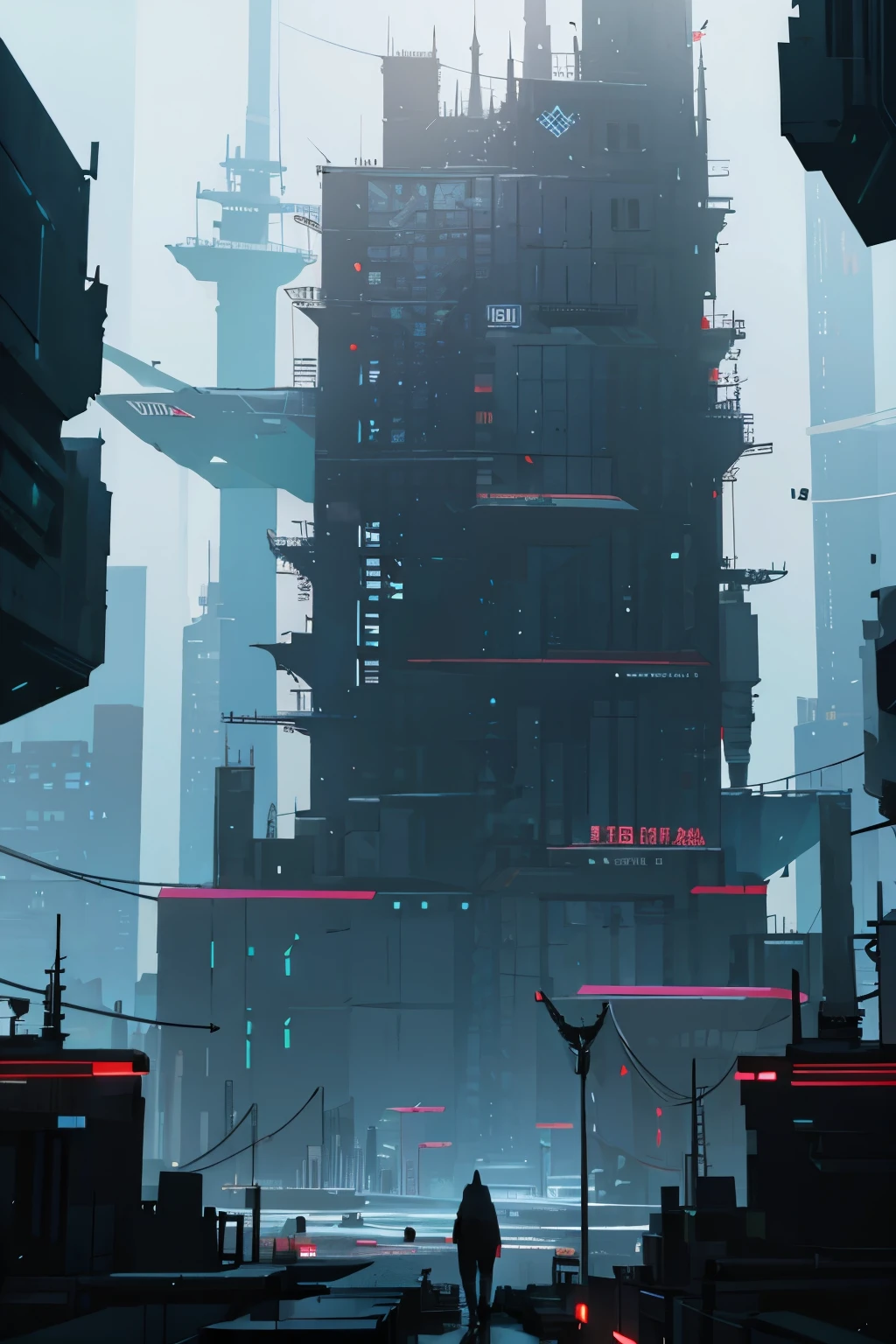 Cyberpunk mega structure, Archology, 