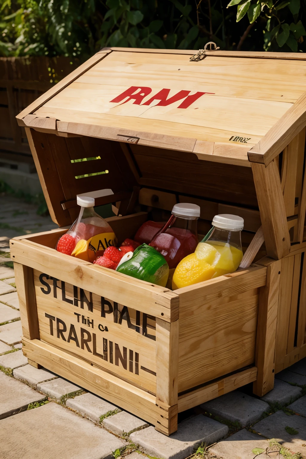 make a delivery box with the Pramina brand salak fruit drink theme