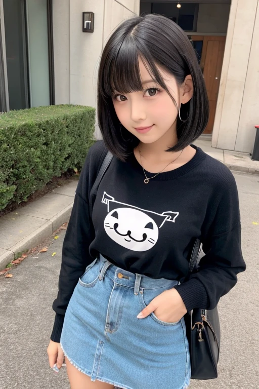 Cute Girls、Idol、high school girl、Bob Hair、pantyhose