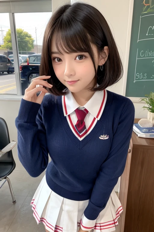 Cute Girls、Idol、high school girl、Bob Hair、pantyhose