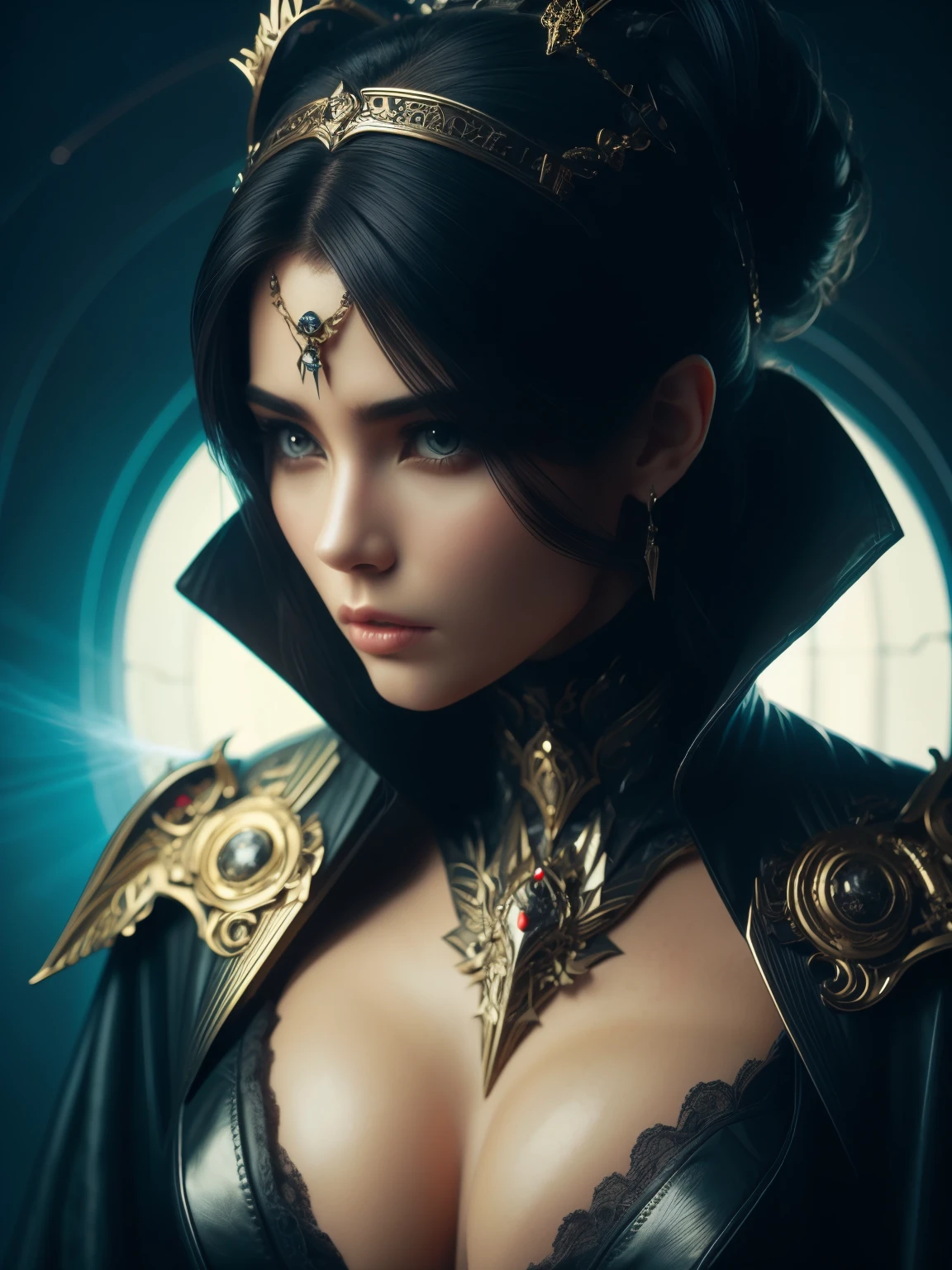 (high quality), (masterpiece), (detailed), 8K, Hyper-realistic portrayal of a futuristic (1girl1.2), Japanese character. Meticulous details bring the character to life in this visually stunning composition, showcasing the seamless blend of tradition and innovation. Trending on Artstation.