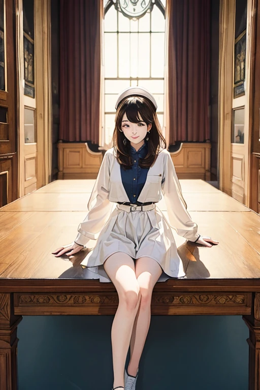 highest quality、masterpiece、High sensitivity、High resolution、One Woman、stage、get off、Thin thighs