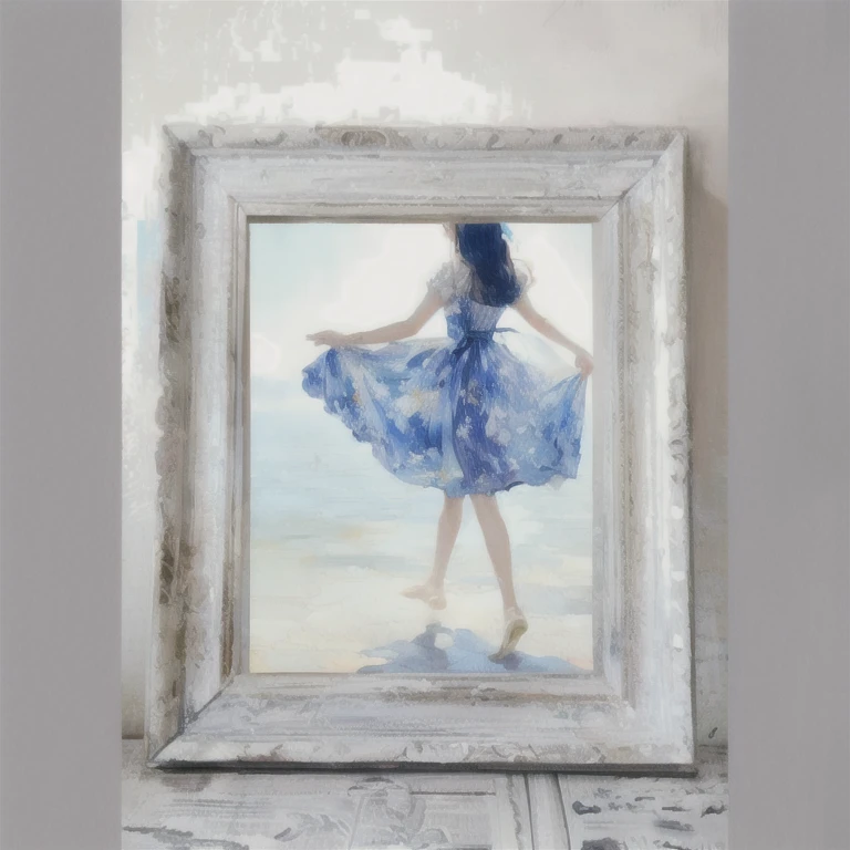 young girl standing picture frame painting stand in glass teaching stage dress in swimming pool wearing canvas trinkets and railing standing bars.
a girl sitting painting glass framed blue model window picture inside her book case in clothing hold rope hanging her hand on frame in the same window with
a model frame sitting frame drawn her frame in the frame painting clothing framed wooden frame house furniture canvas found by her family.
beautiful girl hanging frame canvas painting chair sitting her picture bookcase with braided clothing , impression style , Acryl painting , watercolor painting.