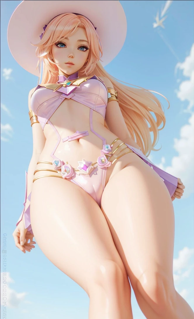 a close up of a doll with pink hair and a purple dress, seraphine ahri kda, star guardian inspired, lux from league of legends, portrait knights of zodiac girl, fantasy art style, league of legends character, from league of legends, extremely detailed artgerm, ! dream artgerm, realistic anime 3 d style, anime styled 3d