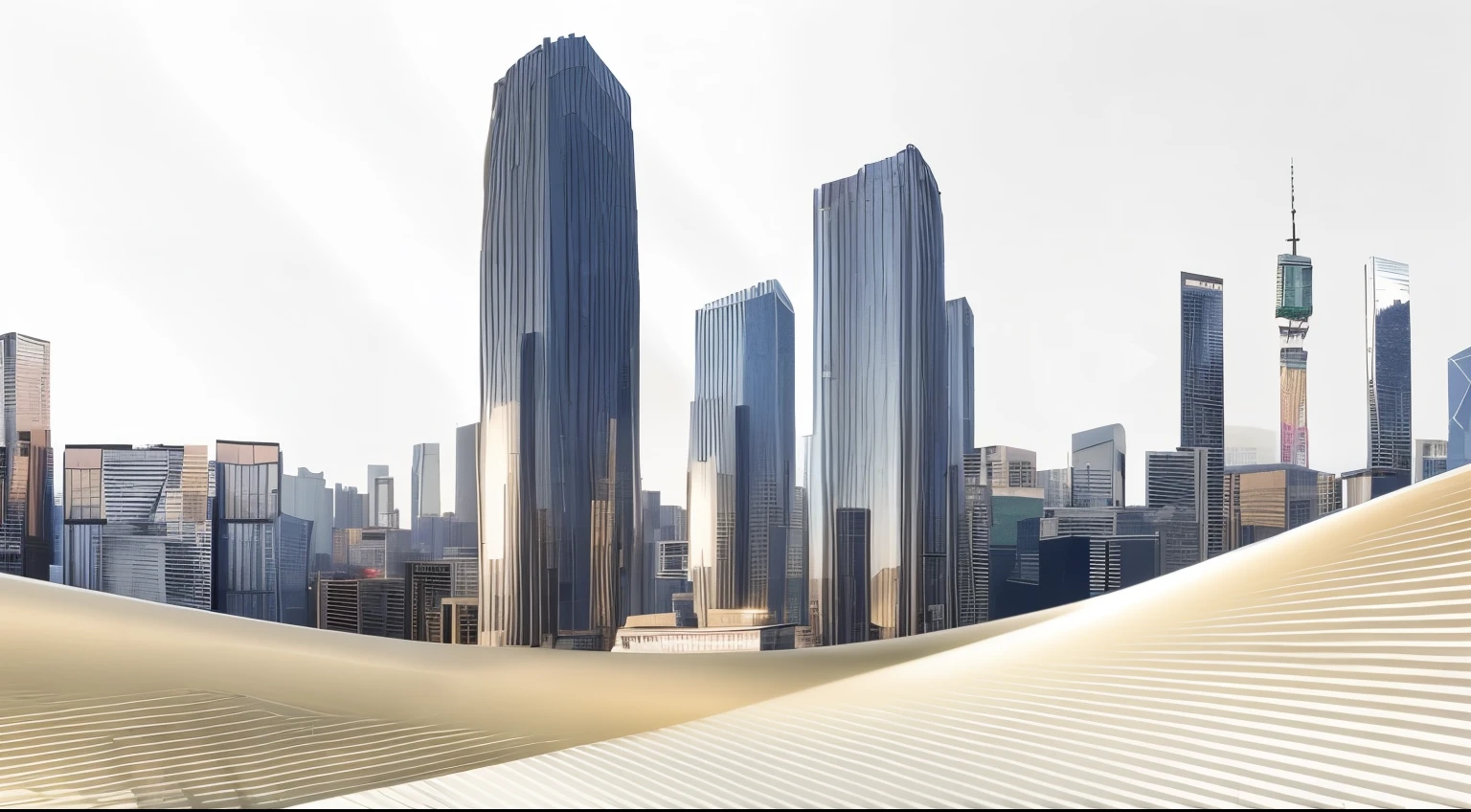 Beautiful high-rise buildings,dusk,perfect quality,Beautiful light and shadow,Glass reflection