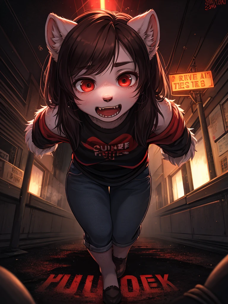 Solo, female, menacing, feral cat, (hair covering every inch, unkempt fur), attempting to assault, human man, (suspicious intent in eyes, yellow eyes), human-like grin, (disheveled hair), harsh lighting, abandoned alleyway, (dark and gritty background), (focus on the cat's intimidating posture and the human's fearful expression), (low-angle view), (three-quarter view), [backlighting], [sharp focus], (questionable content), (shaded), (hi res), ((nsfw, explicit content)).