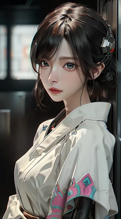 ((best quality)), ((masterpiece)), (detailed:1.4), 3D, Image of a beautiful cyberpunk woman,HDR (High Dynamic Range),Ray tracing,NVIDIA RTX,Super Resolution,Unreal 5,Subsurface scattering,PBR Textures,Post-Processing,Anisotropic filtering,Depth of Field,Maximum clarity and clarity,Multi-layered textures,Albedo and specular reflectograms,Surface shading,Accurate simulation of the interaction between light and material,Perfect proportions,Octane Rendering,Two-color lighting,Large aperture,Low ISO,White Balance,Rule of Thirds,8K Native,