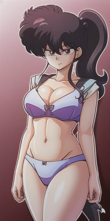 KodachiKunou, alone, Are standing, big_chest, underwear,bra, Side Tail Masterpiece, highest quality, Detailed face, fine grain, High resolution,