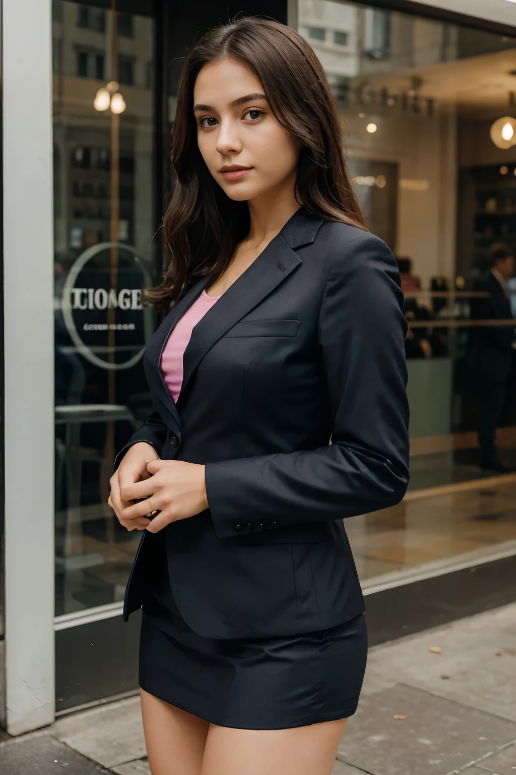 Girl with Suit