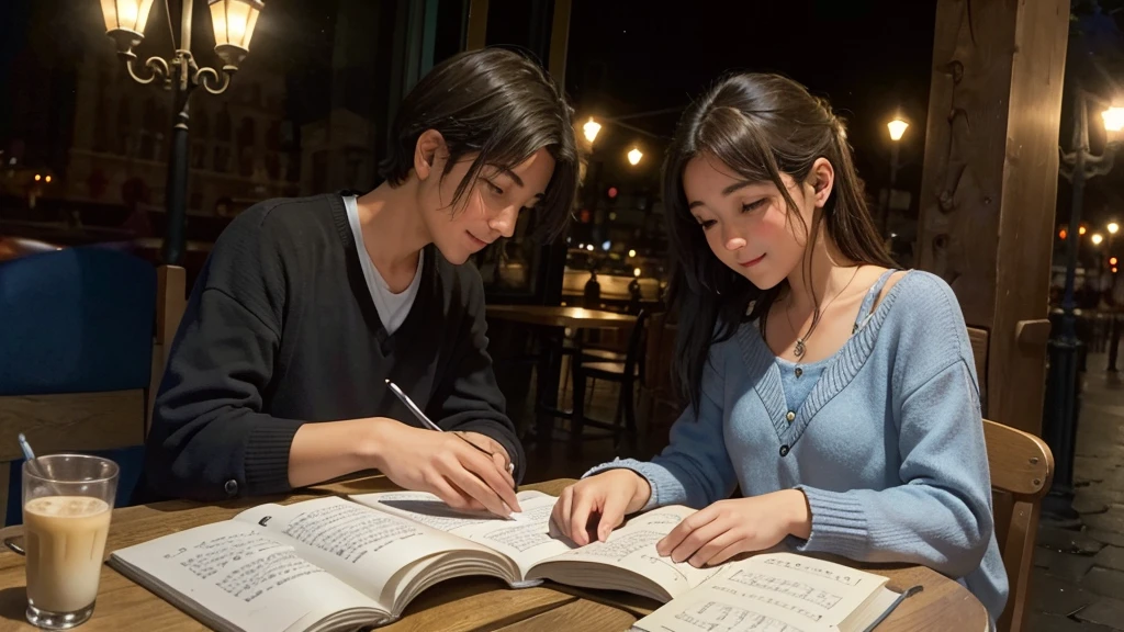 "Instantes de Amor"
In a small town cafe, two strangers meet every day at the same time,
sharing brief glances and shy smiles.
He is a writer looking for inspiration, mientras
que ella es una pianista que encuentra consuelo
en las teclas del piano. As the days go by, ambos se atreven a intercambiar unas
palabras, discovering that they share a passion for stories and music. Through short but meaningful conversations, se dan
cuenta de que han estado buscando lo mismo:
a genuine connection in the midst of the daily routine. Una tarde, mientras llueve suavemente
afuera, deciden compartir un momento especial,
where the piano melody mixes with the writer's words, creating a moment of magic and complicity that neither of them will forget.
As the days go by, Meetings in the cafe become a comforting routine for both.
Ella, with its constant melody, and the, con sus
historias que cada vez parecen tener un
destinatario en mente. Sin embargo, Time doesn't stop and they both begin to feel the desire to explore beyond the four walls of the cafe..
Una tarde, ella invita al escritor a un concierto en
el que ella se presenta como pianista solista. He accepts with enthusiasm and, between the notes of his music, discover a new dimension of it.
The intensity of his performance reveals emotions he had only glimpsed before in their fleeting conversations..
After the concert, caminan juntos por las
calles mojadas de la ciudad, sharing dreams and hopes under the light of the streetlights. They realize that they have found in each other something more than company, algo que despierta en ellos el
deseo de construir un futuro juntos, full of music, palabras y, sobre todo, amor.
As the bond between them strengthens, the writer finds in the pianist the muse he had been looking for. Cada sonrisa
compartida, every knowing look, becomes inspiration for new stories