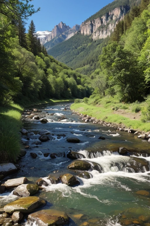 River view in the mountains