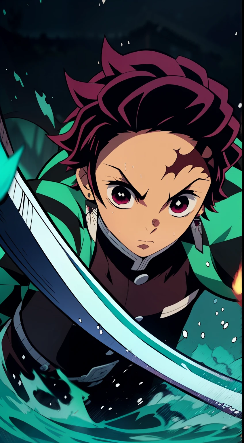 epic composition, Battle, Anime character with a sword on the background of fire and water, mist, Cute guy in Demon Slayer art, Demon Slayer Art Style, demon slayer rui fanart, badass anime 8 k, Demon Slayer, Anime Key Art, 4 k manga wallpapers, kimetsu no yaiba, anime wallaper, Ultra Transparent, Ultra Detailed, very extremely beautiful, anime epic artwork, Anime Art Wallpapers 8K, Local Art