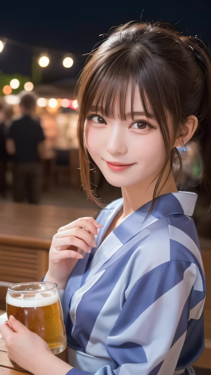 top-quality,fullbody shot,,super high resolution,(Realistic:1.4),Raw photography, Jersey,
generally,Girl in Yukata,Blowing in the wind,Summer festival,night,Opening a store,Spirit Stream,Large fireworks,Ponytail Break 8K, (RAW Photos: 1.2), (realism: 1.4), (Tabletop: 1.3), (Exquisite detail: 1.2), Delicate and beautiful details, (Eye details), (Facial details), (highest quality) :1.4), (Super Resolution: 1.2), Cinematic light, (Highly detailed illustration), (eyelash, highest quality, Super Resolution, Depth of written boundary, Wide Light, Natural Shadows,random cute pose, shy smile , Point to your audience , peekaboo , Mitsubraiding , Beer