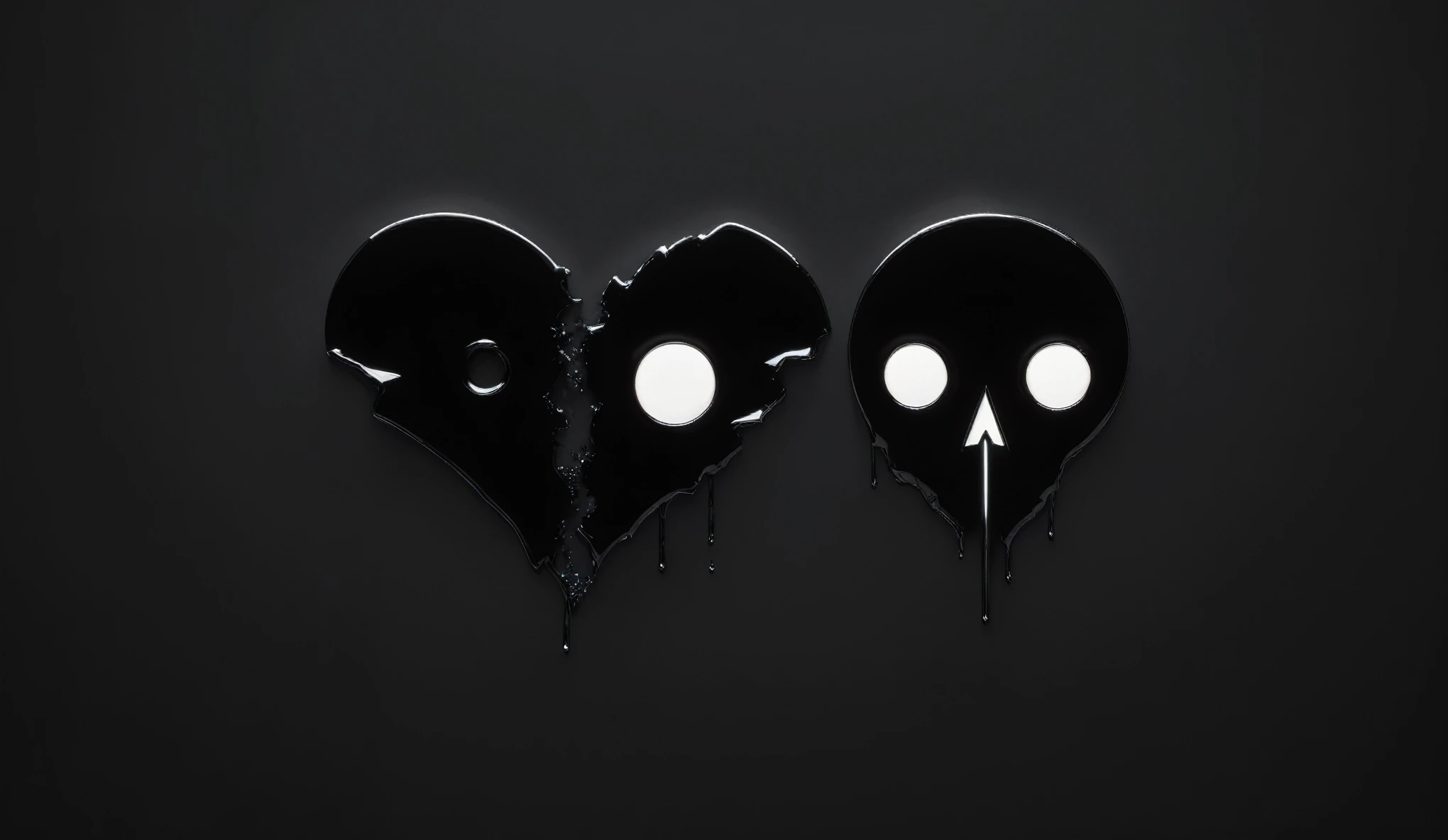 Create a simple and elegant“Love, Death, and Robots" logo, shedding niobium tears. The design should convey a strong sense of sadness and melancholy, using a minimalist approach with clear lines and using only black, nicola samori,ben templsmith,Irina Yermolova