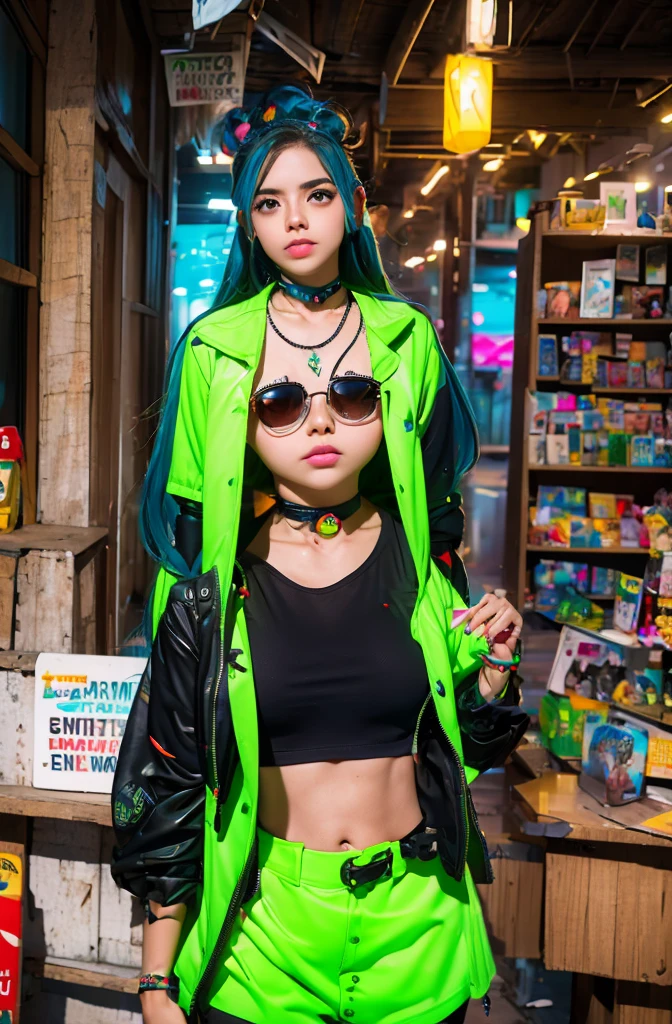 Uma garota de 16 anos, hacker and rebel technology expert who fights against oppressive systems and for freedom of information. Ela possui mini drones que a protegem, em suas roupas tem luzes neon.
