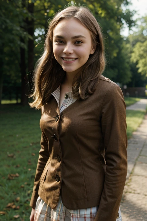 AnnaSophia Robb dressed in traditional German and smiling