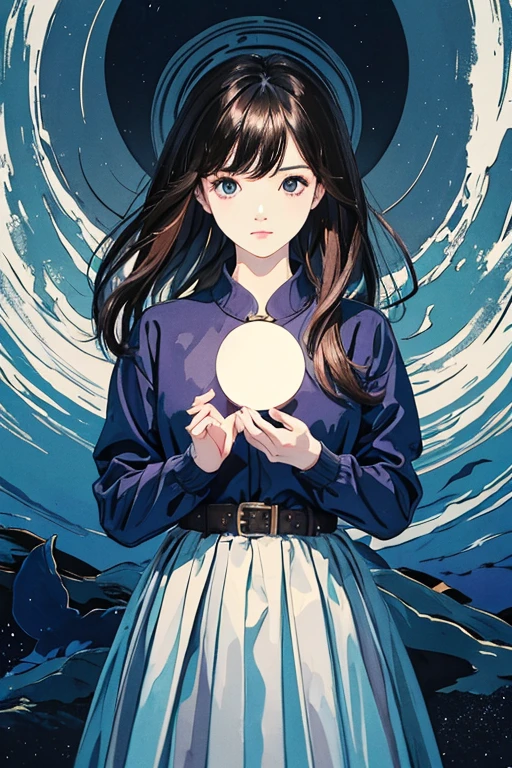 highest quality、masterpiece、High sensitivity、High resolution、One Woman、Moonlit Night、Terrified、Feelings of anxiety