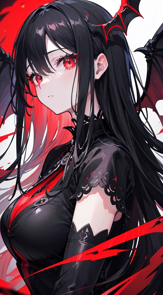 whore, orgasm, Prostitute, The Woman in Red ,black hair, Red eyes, cool world, Best quality, Very Detailed Faces, 