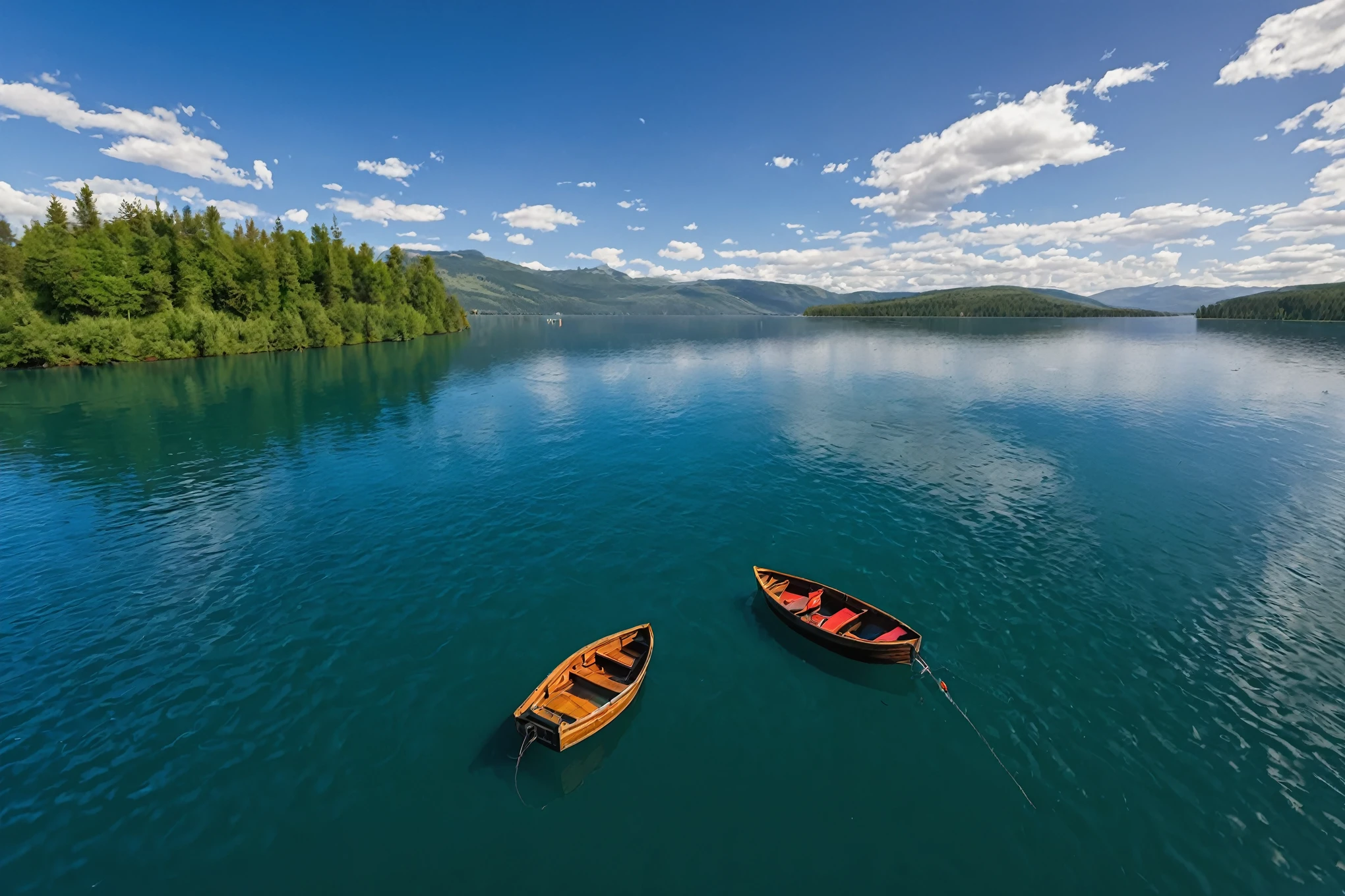 Lake,1只Small boat,Small boat,Small boat,fine,Ultra HD,8K,reality,photography,World Map,Blockbuster Award