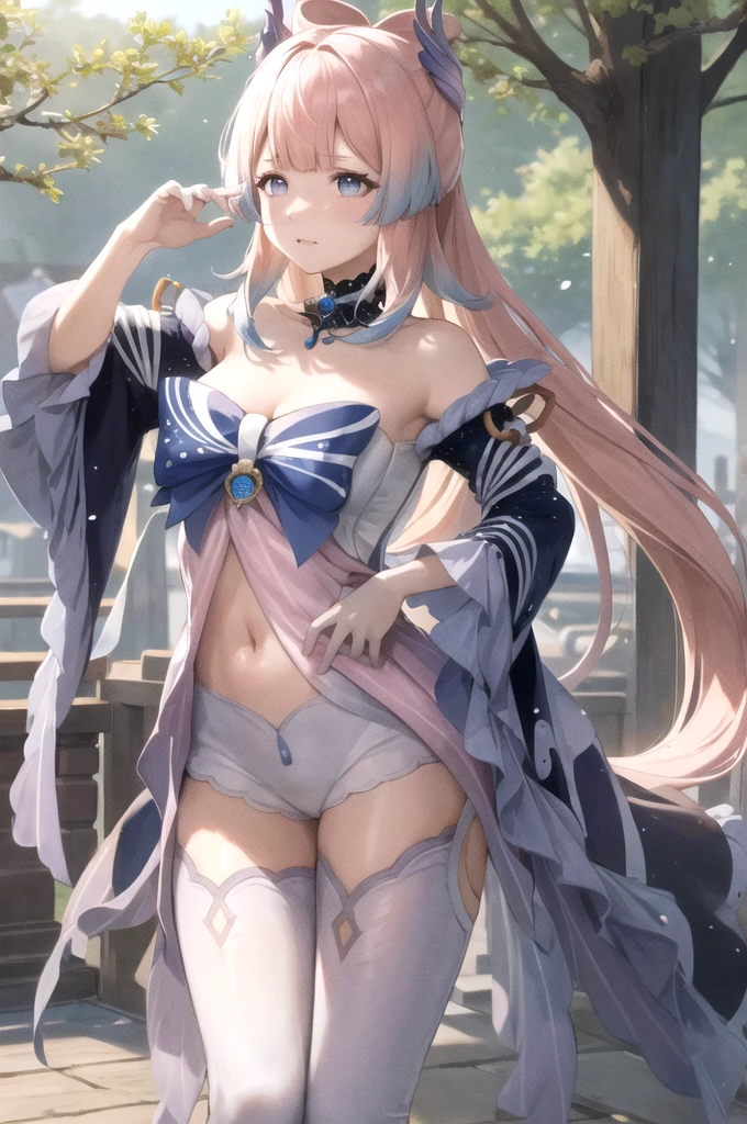 masterpiece, best quality, ultra detailed, hyper realistic, photo),delicate pattern, detailed background, uncensored completely, cowboy shot,  japanese girl,
, loose collar, skirt, looking over eyewear,
hair between eyes, pink hair
put up index finger and one hand on hip,  angry with puffed cheeks,
from above, leaning forward,