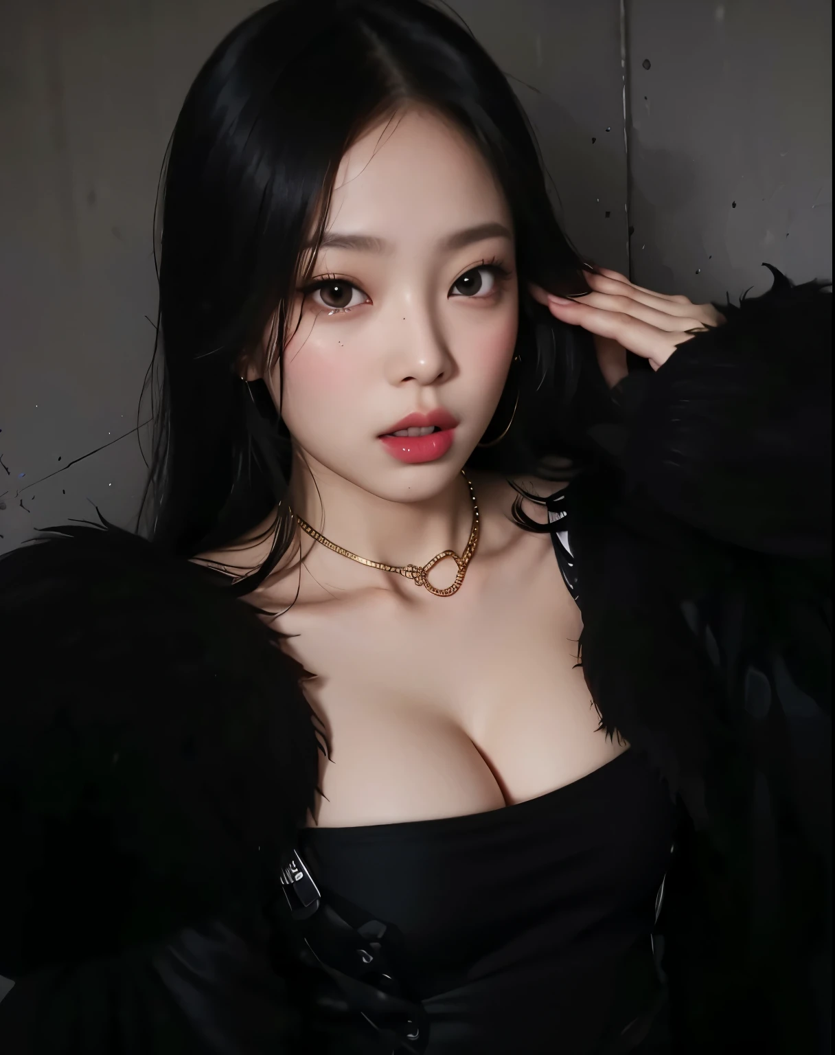 Jenni Blackpink HD with cute lips and huge