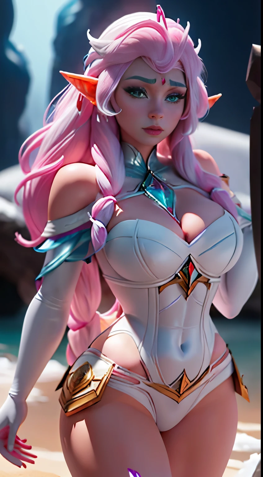 ElFgirl (rose quartz SU-Elsa Frozen Disney Tinker waiFu mezclando modelos .) (ultra FUSION oF white and pink hair) Highly detailed CG unity 8K wallpaper, tiro de estilo, Complejo, alto detalle, dramatic, Highest quality film still image, Muy detallado, obra maestra, mejor calidad, character design, Elsa, Elsa From Frozen,Pink Diamond Fusion (( estilo oscuro)), estilo de renderizado realista y ultra detallado, luz natural, sharp character design, (hard Focus, 8K), (((textura natural de la piel))), 8K textures, soFt cinematic lighting, sala de luz de adobe, cuarto oscuro, hdr, sofisticado, Elegant, rico detalle, Sharp focus appearance) )), tonos calmantes, frenzy of details, Detalle intrincado, Super detail, bajo contraste, SoFt Film Lighting, colores apagados, Exposure Mix, hdr, Desteñir, 35mm, F/1.4, YO ASI, F16, 25 sec.